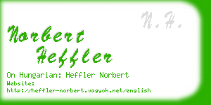 norbert heffler business card